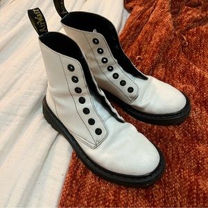 Dr. Martens White Boot size 9